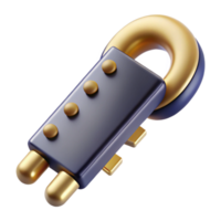 mesmerizing art deco A RAM stick, gold contacts visible. NO BACKGROUND with Transparent Background. flawless png