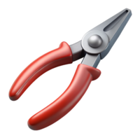 captivating playful geometric A pair of pliers, needle-nose. NO BACKGROUND with Transparent Background. masterfully captured png