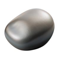 magnificent memorable Smooth gray river stone NO BACKGROUND with Transparent Background. png