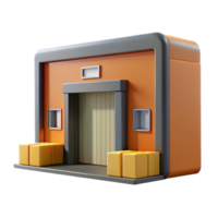 gorgeous timeless Warehouse door, loading dock, NO BACKGROUND with Transparent Background. png