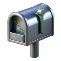 sumptuous mysterious geometric Mail box, metal container, NO BACKGROUND with Transparent Background. exclusive png