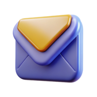 stunning minimalist A single, stylized email icon. NO BACKGROUND with Transparent Background. 4K png