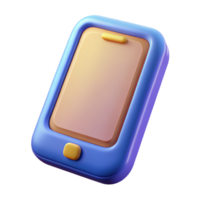 standout elegant A single, stylized mobile phone icon. NO BACKGROUND with Transparent Background. premium png