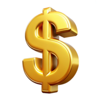 unparalleled minimalist A stylized dollar sign made of gold. NO BACKGROUND with Transparent Background. crisp png