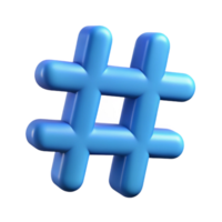 impressive quintessential A single, stylized hashtag symbol. NO BACKGROUND with Transparent Background. png