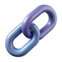 elegant impressionist A stylized chain link. NO BACKGROUND with Transparent Background. masterfully captured png