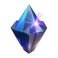 distinctive nordic A single, glowing crystal shard, pulsing with magic, NO BACKGROUND with Transparent Background. genuine png