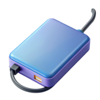 splendid impressionist A portable external hard drive. NO BACKGROUND with Transparent Background. high quality png