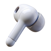 extraordinary exceptional A single, white wireless earbud. NO BACKGROUND with Transparent Background. png