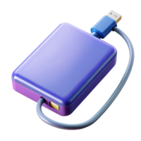 ethereal sumptuous A portable external hard drive. NO BACKGROUND with Transparent Background. high resolution png