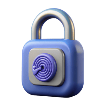 excepcional boêmio uma biométrico trancar. não fundo com transparente fundo. habilmente tiro png