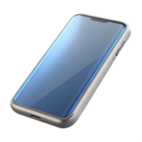 standout organic A futuristic smartphone, transparent screen. NO BACKGROUND with Transparent Background. elite png