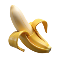 signature gothic Ripe banana peel partially peeled NO BACKGROUND with Transparent Background. elite png