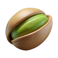 fascinating standout Single pistachio nut shelled NO BACKGROUND with Transparent Background. png