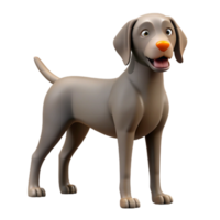 enchanting futuristic A German Short-haired Pointer, pointing. NO BACKGROUND with Transparent Background. high resolution png