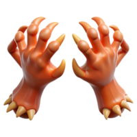 sought-after organic A pair of clawed monster hands, reaching forward. NO BACKGROUND with Transparent Background. flawless png