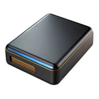 bold alluring External hard drive, black and sleek design NO BACKGROUND with Transparent Background. handcrafted png