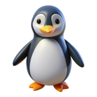 immaculate passionate creative A penguin, NO BACKGROUND with Transparent Background. professional png