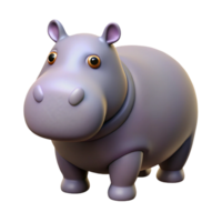 beautiful baroque A hippopotamus. NO BACKGROUND with Transparent Background. elite png