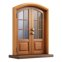 enchanting exceptional Front door, wooden panel with glass inserts NO BACKGROUND with Transparent Background. png