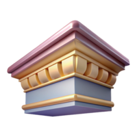 bold mesmerizing Cornice, decorative molding along roofline NO BACKGROUND with Transparent Background. flawless png