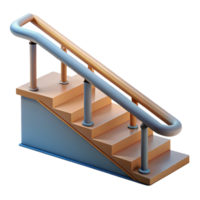 beautiful unforgettable Handrail, support along staircase NO BACKGROUND with Transparent Background. png