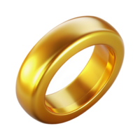beautiful romantic baroque A gleaming gold wedding ring, NO BACKGROUND with Transparent Background. artisan png