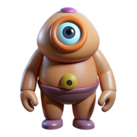 bold breathtaking Cyclops, one-eyed giant, NO BACKGROUND with Transparent Background. studio quality png