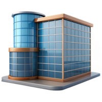 dramatic immaculate Contemporary office building curtain wall section, NO BACKGROUND with Transparent Background. gallery standard png