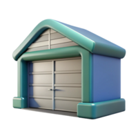 captivating dynamic elegant Garage door sectional panel, NO BACKGROUND with Transparent Background. 4K png