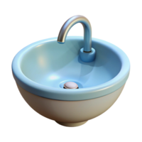 calm mesmerizing Sink porcelain basin, NO BACKGROUND with Transparent Background. precision png