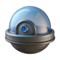 captivating remarkable Security camera, dome, NO BACKGROUND with Transparent Background. png