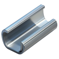 dramatic coveted Gutter section, aluminum, NO BACKGROUND with Transparent Background. png