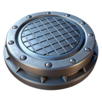 beautiful dramatic organic Manhole cover, iron, round, NO BACKGROUND with Transparent Background. luxury png