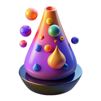 schön organisch ein dynamisch, fließend Lava Lampe mit bunt Kleckse. Nein Hintergrund mit transparent Hintergrund. Galerie Standard png