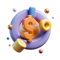 dazzling industrial An abstract representation of finance with a dollar sign. NO BACKGROUND with Transparent Background. premium png