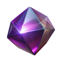 dazzling joyful art deco A single, polished gemstone emitting magical light, NO BACKGROUND with Transparent Background. 4K png
