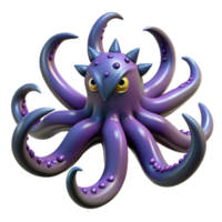 dramatic coastal A menacing kraken tentacle, NO BACKGROUND with Transparent Background. high resolution png