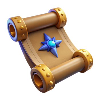 travolgente ispirato un' separare, antico scorrere con mistico simboli, no sfondo con trasparente sfondo. png