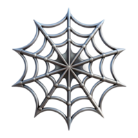 alluring nostalgic retro A single, intricate spider web glistening with dew, NO BACKGROUND with Transparent Background. crisp png