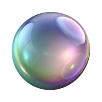 dramatic tropical A single, floating soap bubble. NO BACKGROUND with Transparent Background. perfect clarity png