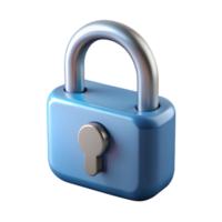 beautiful notable A single, open padlock. NO BACKGROUND with Transparent Background. png