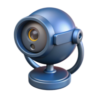 celebrated impressionist A high-tech security camera with facial recognition software. NO BACKGROUND with Transparent Background. detailed png