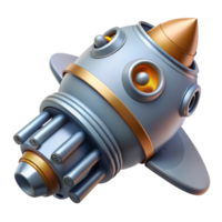 breathtaking energetic modern A highly detailed model of a spaceship engine nozzle. NO BACKGROUND with Transparent Background. sharp png
