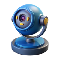 alluring creative A high-tech security camera with facial recognition software. NO BACKGROUND with Transparent Background. perfect clarity png