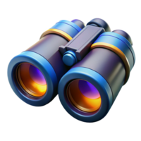 dramatic glorious A futuristic pair of binoculars with night vision capabilities. NO BACKGROUND with Transparent Background. expertly shot png