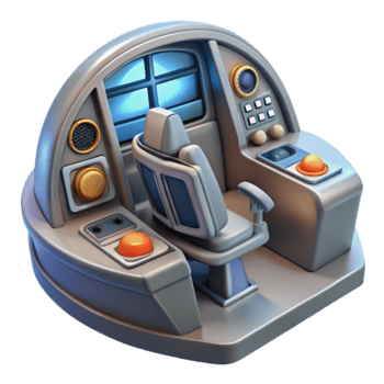 alluring contemporary A high-resolution model of a spaceship cockpit. NO BACKGROUND with Transparent Background. gallery standard png