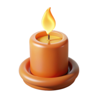 dazzling coastal A single, burning candle flame with dynamic, flickering details. NO BACKGROUND with Transparent Background. crisp png