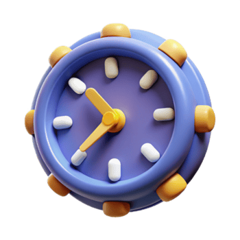 breathtaking remarkable A stylized clock face with distorted numbers and hands. NO BACKGROUND with Transparent Background. png