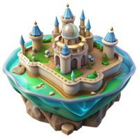distinctive artistic A detailed, ancient map showing a fantastical kingdom. NO BACKGROUND with Transparent Background. impeccable png